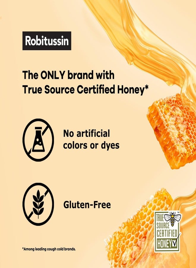 Robitussin Honey DM Max Cough Plus Chest Congestion and Robitussin Maximum Strength Honey Nighttime Cough DM, Adult Formulas - 2 x 8 Fl Oz Bottles - Image 4